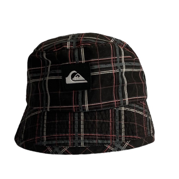 Quicksilver Black Plaid Bucket Hat Size 12-24 M - Picture 6 of 7